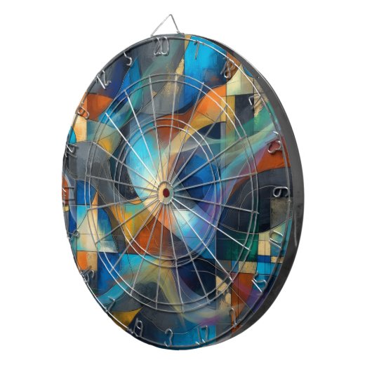 Abstract Dartbord (Voorkant Rechts)