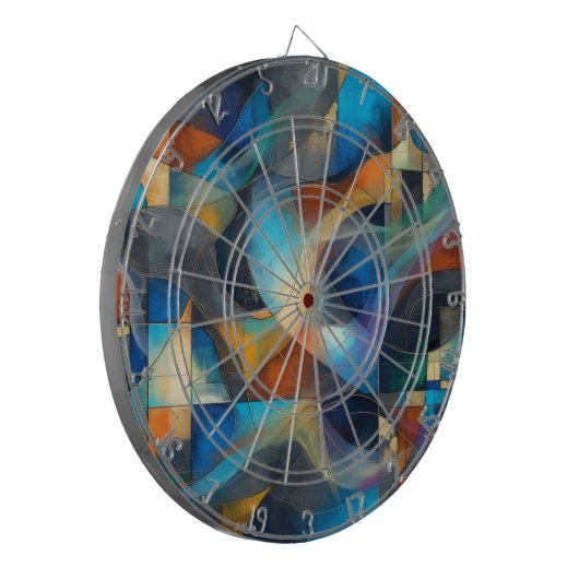 Abstract Dartbord (Voorkant Links)