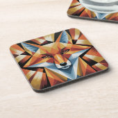 Abstract de Fox Cubist Onderzetter set (Linkerzijde)