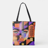Abstract de Heer maakte een vrouw Christelijk gelo Tote Bag (Achterkant)