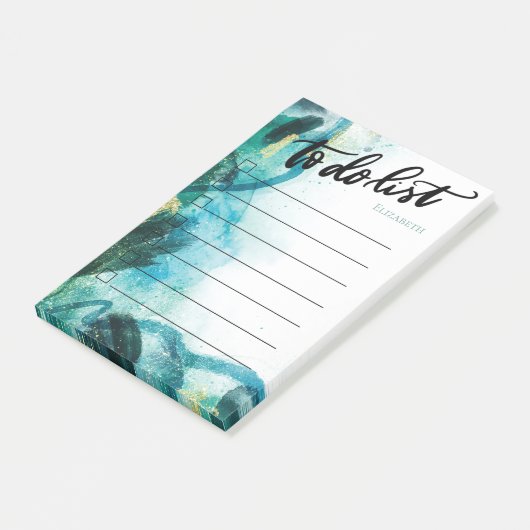 Abstract, de Schilderspier van de Verf, om Lijst t Post-it® Notes (Schuin)