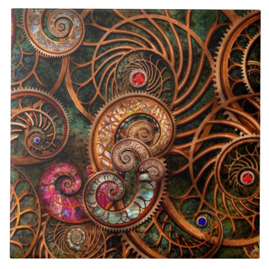 Abstract - De wonderen van het Zee Tegeltje (Voorkant)