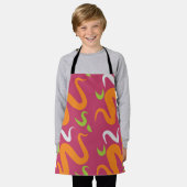 Abstract decoratief annament Apron Schort (Gedragen)