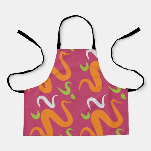 Abstract decoratief annament Apron Schort (Voorkant)