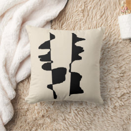 Abstract decoratieve dubbelzijdige kussen - Crème