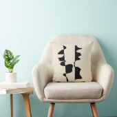 Abstract decoratieve dubbelzijdige kussen - Crème (Stoel)