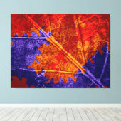 Abstract deegsel op Leaf Canvas Afdruk (Insitu (Houten vloer))