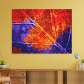 Abstract deegsel op Leaf Canvas Afdruk (Insitu (Woonkamer))