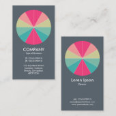 Abstract deel 01 - Koolgrijs Visitekaartje (Voorkant / Achterkant)