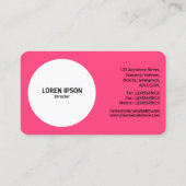 Abstract deel 01 - Rood #FF407F Visitekaartje (Achterkant)
