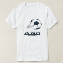 Abstract Deeltjes Voetbal Bal Toernooi Ontwerp T-shirt