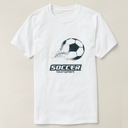 Abstract Deeltjes Voetbal Bal Toernooi Ontwerp T-shirt (Design voorkant)