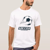 Abstract Deeltjes Voetbal Bal Toernooi Ontwerp T-shirt (Voorkant)