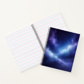 Abstract Deep Space Spiral Notebook Notitieboek (Binnen)