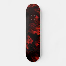 Abstract deksel van rood en zwart skateboard