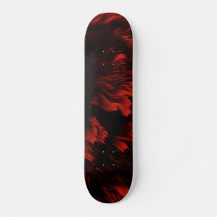 Abstract deksel van rood en zwart skateboard
