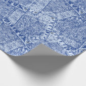 Abstract Denim Pockets Patchwork naadloos patroon Cadeaupapier (Hoek)