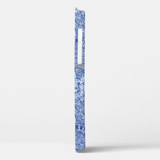 Abstract Denim Pockets Patchwork naadloos patroon Case-Mate iPhone Case (Achterkant / Links)