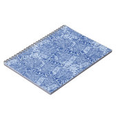 Abstract Denim Pockets Patchwork naadloos patroon Notitieboek (Linkerzijde)
