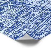 Abstract Denim Pockets Patchwork naadloos patroon Poster (Hoek)