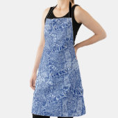 Abstract Denim Pockets Patchwork naadloos patroon Schort (Insitu)