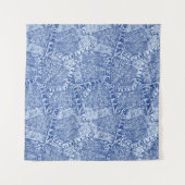 Abstract Denim Pockets Patchwork naadloos patroon Wandkleed (Voorkant (horizontaal))