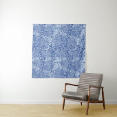 Abstract Denim Pockets Patchwork naadloos patroon Wandkleed (In Situ (horizontaal))