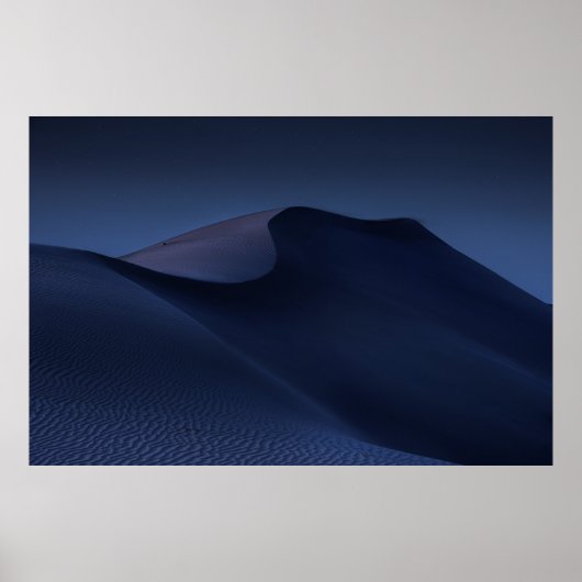 ABSTRACT DESERT BIJ NACHT POSTER (Voorkant)