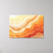 Abstract Desert Flow Warm Terracotta Sunset Canvas Afdruk (Voorkant)