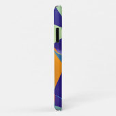 Abstract design 290 Cubisme blauw Sinaasappel Case-Mate iPhone Case (Achterkant/rechts)