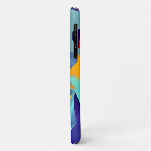 Abstract design 290 Cubisme blauw Sinaasappel Case-Mate iPhone Case (Achterkant/links)