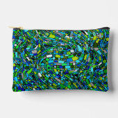 Abstract Design Blue Green Waves Shapes Etui (Voorkant)