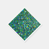 Abstract Design Blue Green Waves Shapes Servet (Hoek)