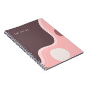 Abstract Design Journal voor doelen en plannen Notitieboek (Rechterzijde)