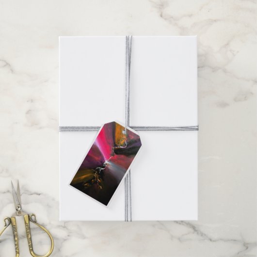Abstract Design Kleur Zap Cadeau Labels Cadeaulabel (Met Touw)