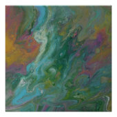 Abstract design modern art Glossy Poster (Voorkant)