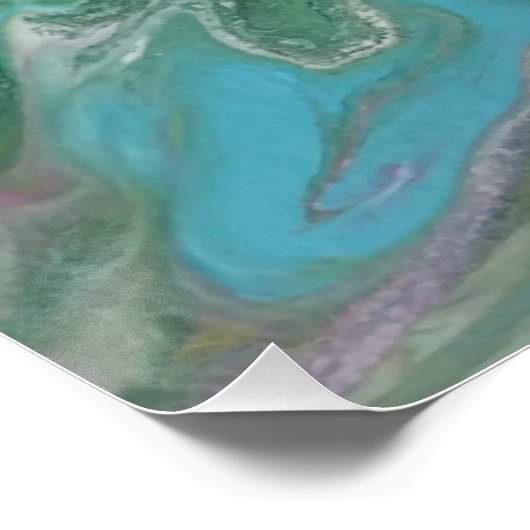 Abstract design modern art Glossy Poster (Hoek)