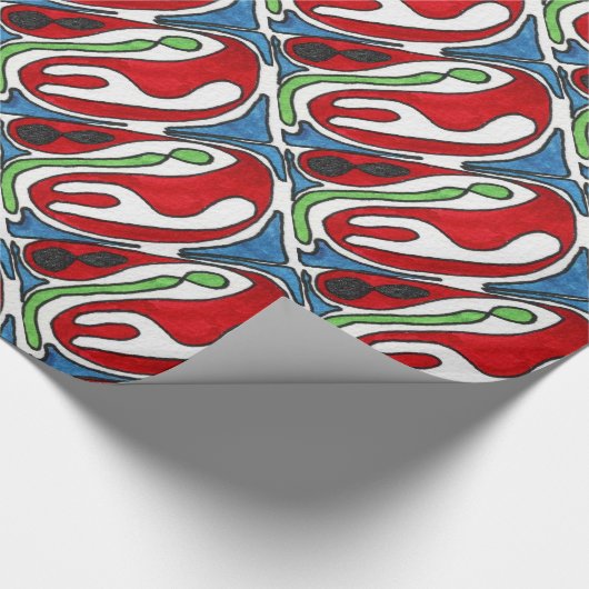 Abstract design-opvulpapier "Inside out" Cadeaupapier (Hoek)