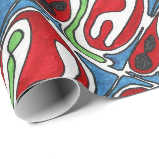 Abstract design-opvulpapier "Inside out" Cadeaupapier (Rol Hoek)