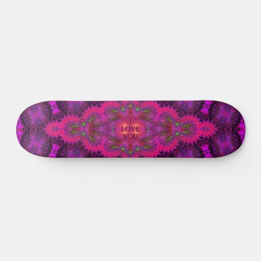 Abstract design skateboard - Ik hou van je (Horizontaal)