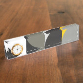 Abstract Desk Name Bord Naambordje (Zijkant)