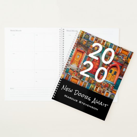 Abstract  deurpatroon Nieuwe deuren wachten Planner (Display)