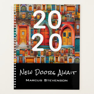 Abstract  deurpatroon Nieuwe deuren wachten Planner