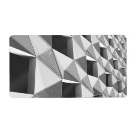 Abstract Diagonaal Patroonontwerp Etiket