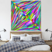Abstract diamant canvas afdruk (Insitu (Slaapkamer))