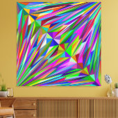 Abstract diamant canvas afdruk (Insitu (Woonkamer))