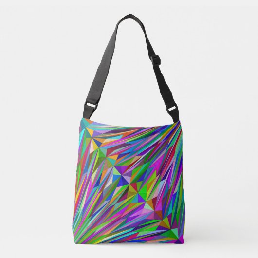 Abstract diamant crossbody tas (Voorkant)