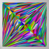 Abstract diamant poster (Voorkant)