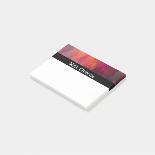 Abstract diamantpatroon post-it® notes (Schuin)