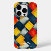 Abstract Diamond Pattern Design aanpasbaar Case-Mate iPhone Case (Achterkant)